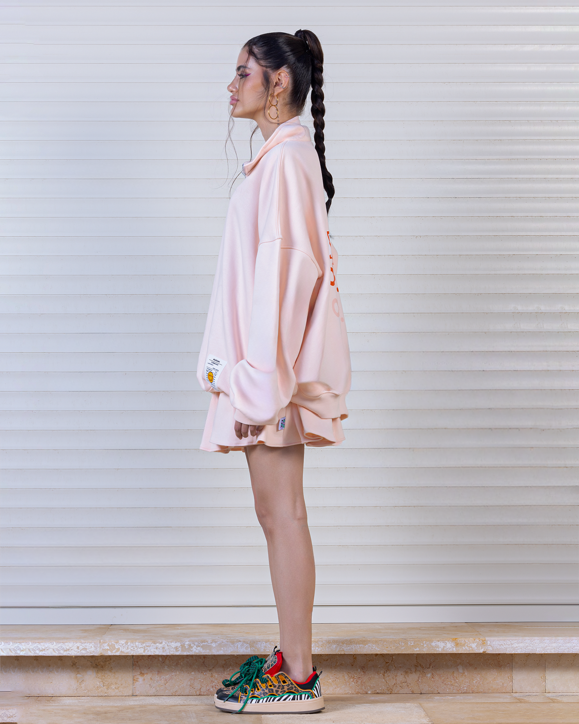 Blush Cheetah Pullover & Mini Skirt Set