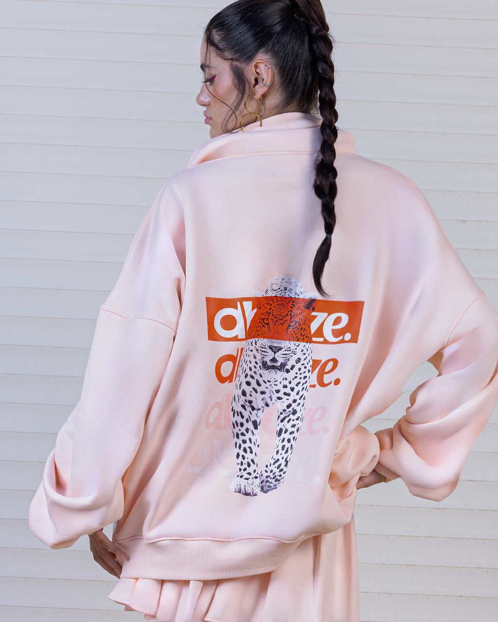 Blush Cheetah Pullover & Mini Skirt Set