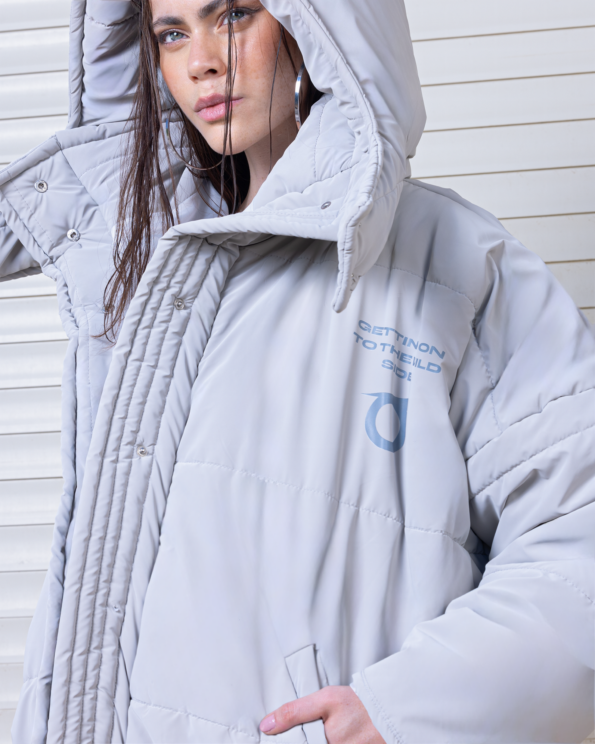 Oversize Hooded Puffer Jacket