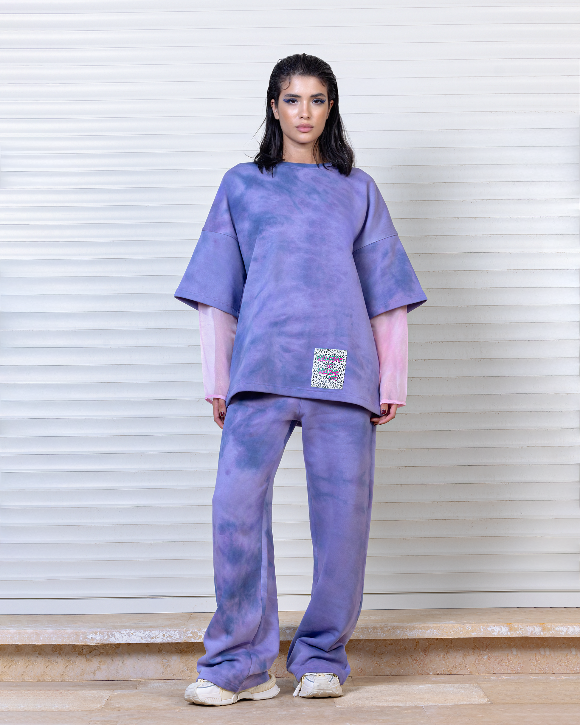 TIE-DYE OVERSIZED TWO-PIECE SET