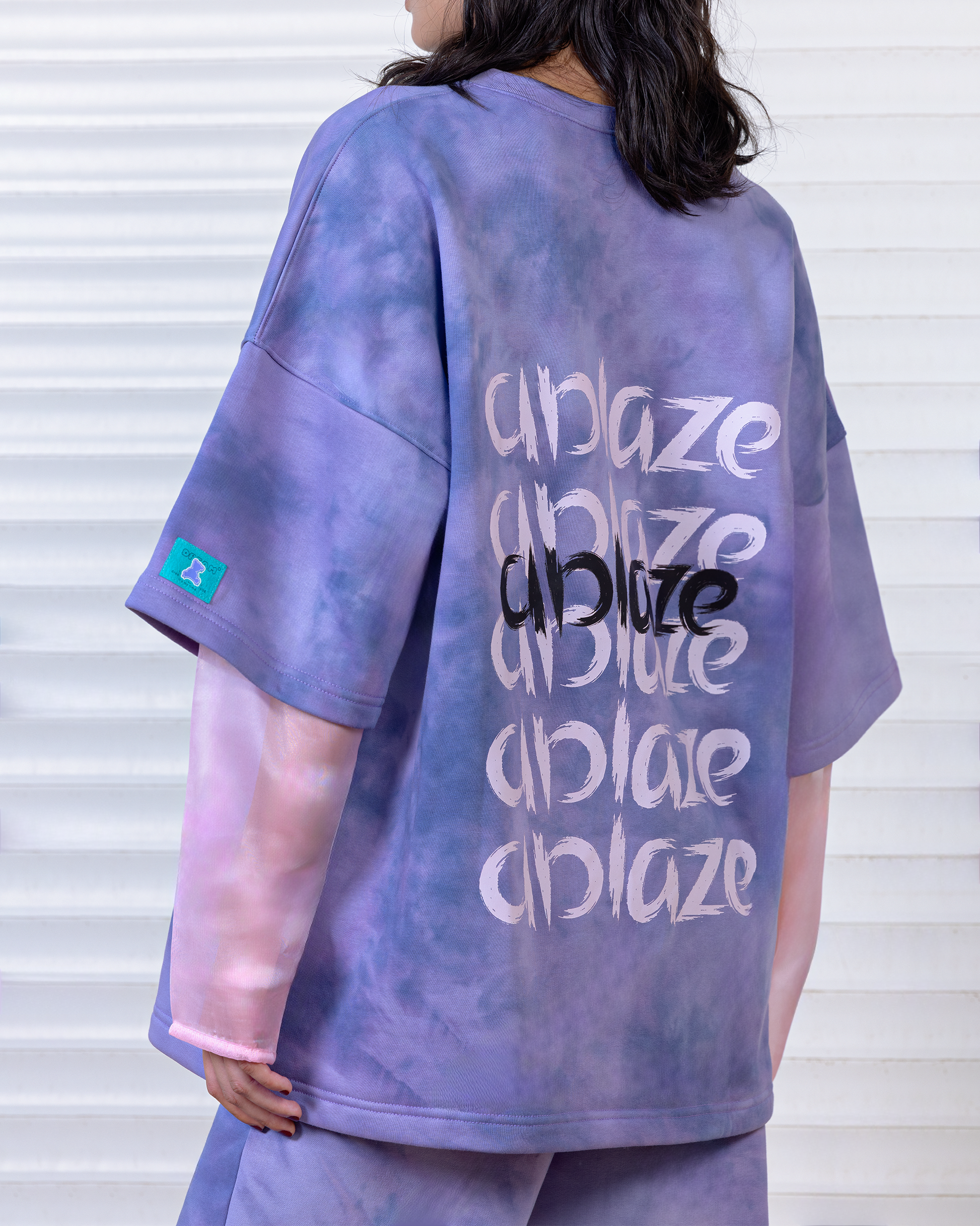 TIE-DYE OVERSIZED TWO-PIECE SET