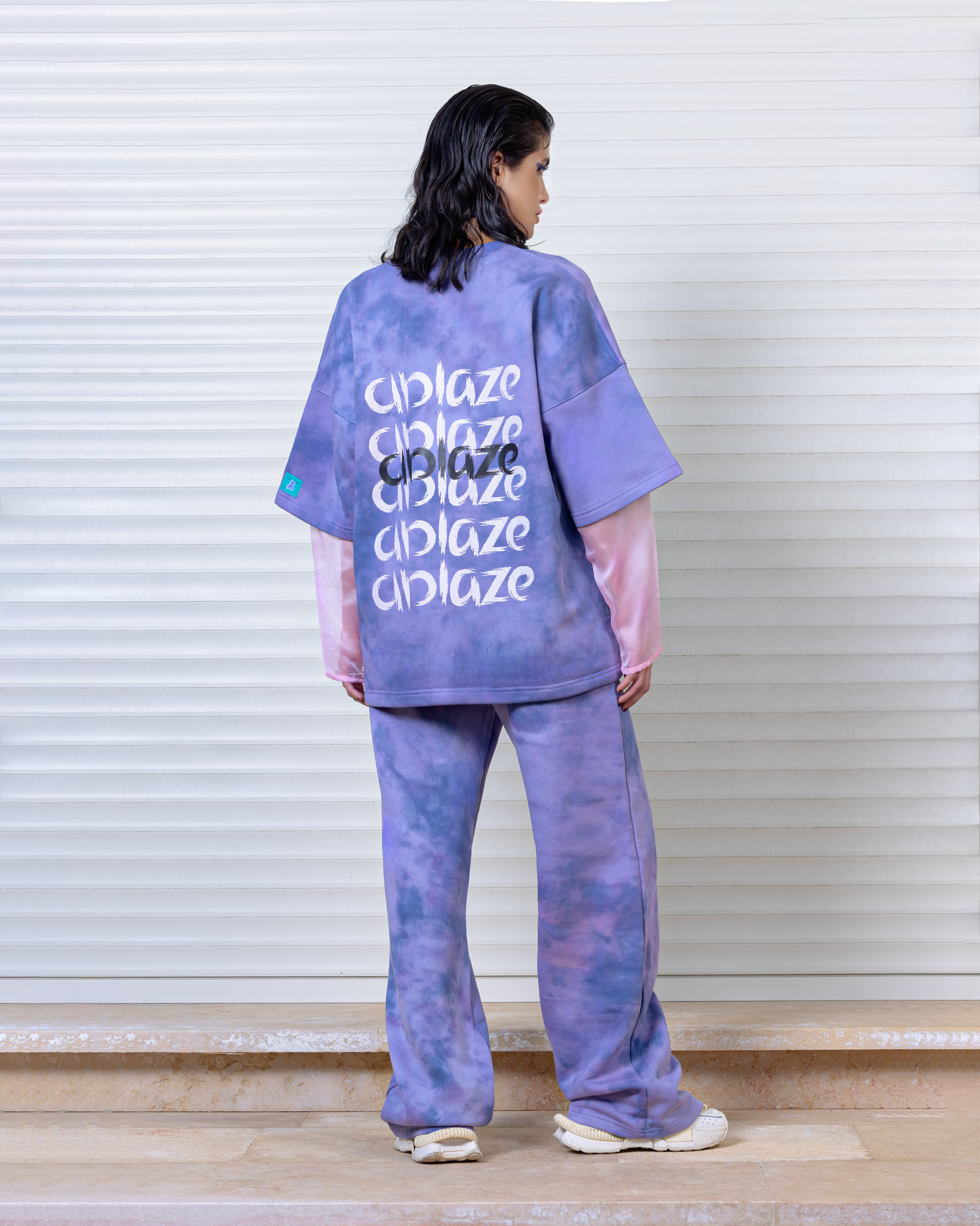 TIE-DYE OVERSIZED TWO-PIECE SET