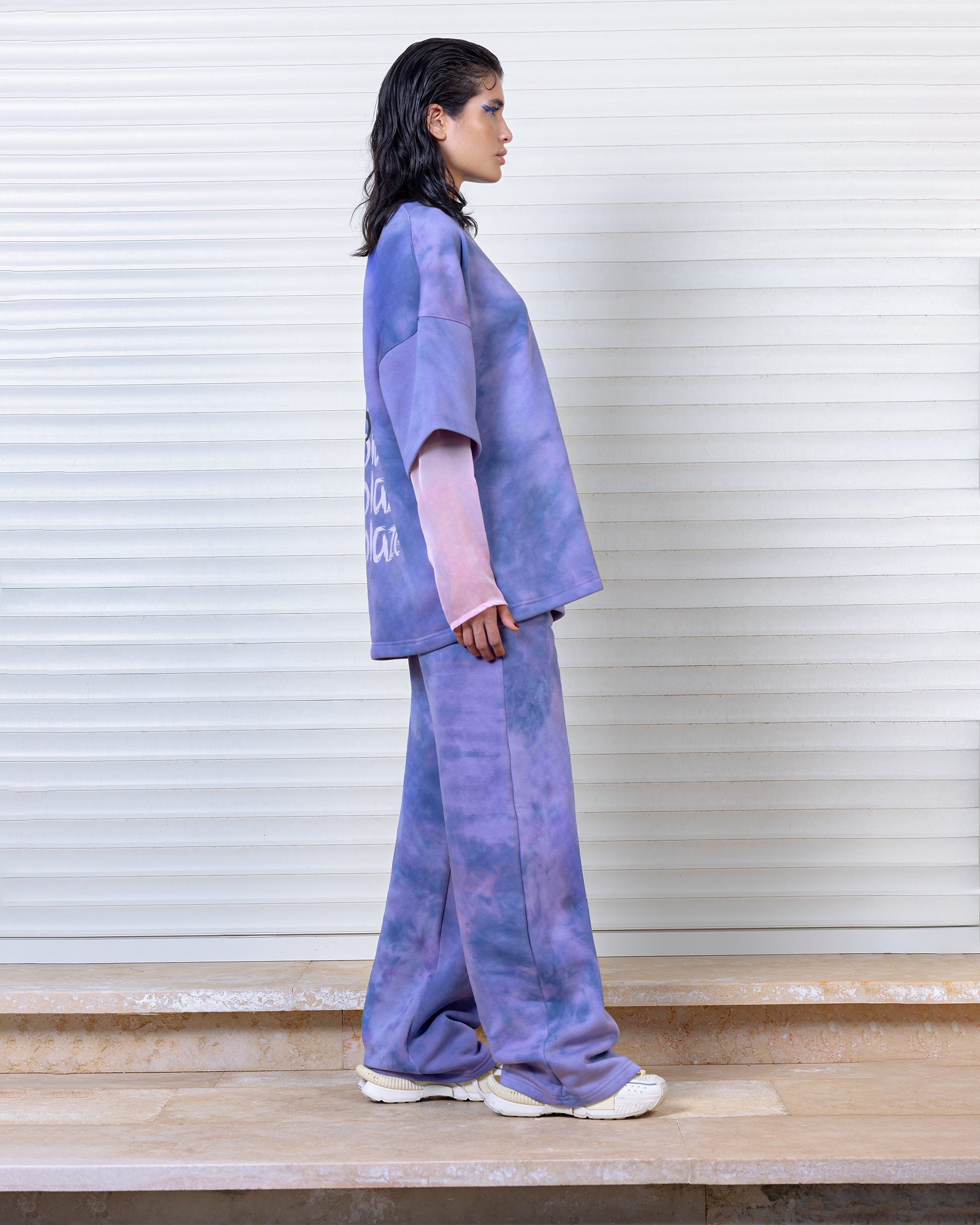 TIE-DYE OVERSIZED TWO-PIECE SET