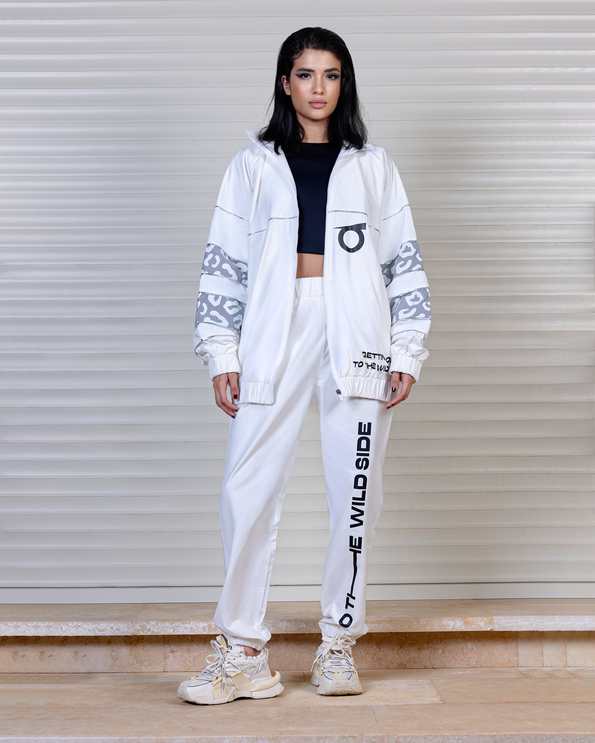 WHITE WILD SIDE TRACK SET – Ablaze Apparels