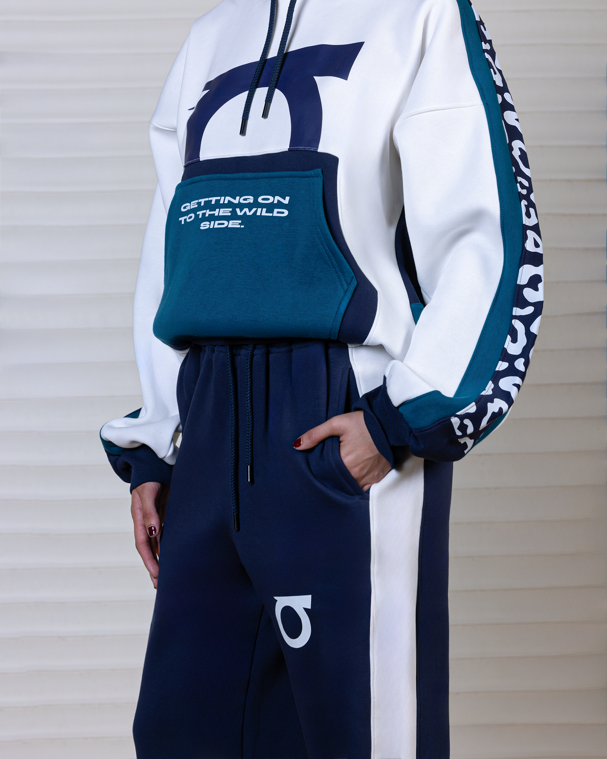 Ablaze Hooded Track Set In Navy