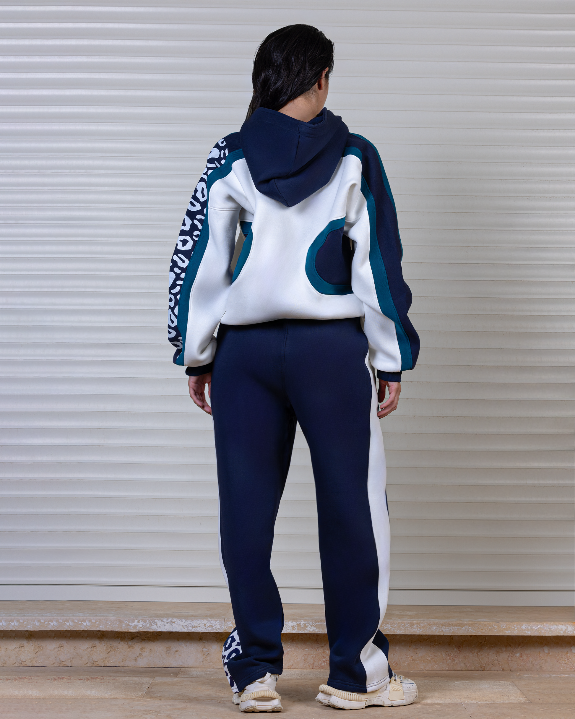 Ablaze Hooded Track Set In Navy